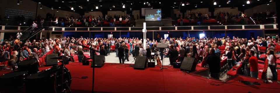 View from stage during January, 2012.